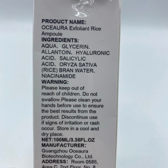 Exfoliating White Rice Ampoule – Whiteheads & Skin Texture Tik Tok For All Skin - Picture 4 of 4